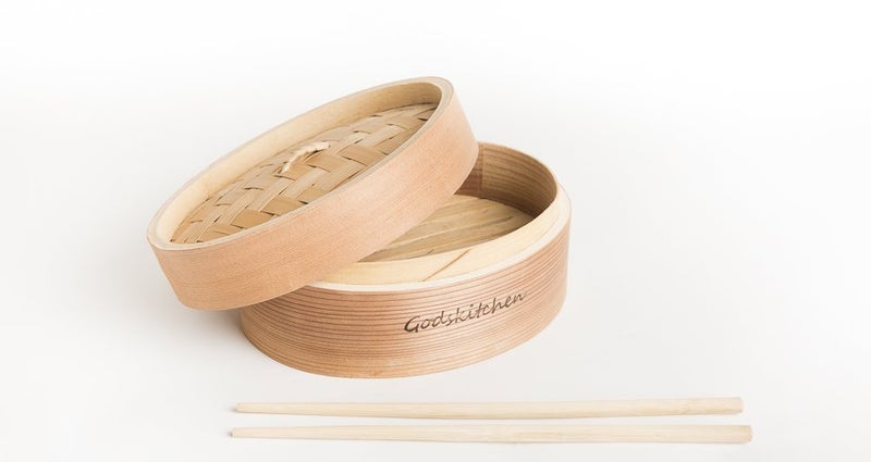 Decorcrafts Round Shape MomosDimsumWanton Steamer Bamboo Box Round Shape Momos Bamboo Basket 6 inch - Image 4