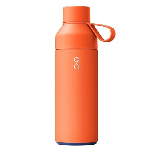 Ocean Bottle Big 34 oz | Stainless Steel Water Bottle | Reusable & Sustainable | Keeps Drinks Cold & Hot | Eco Friendly Gift (Sun Orange) - Image 1
