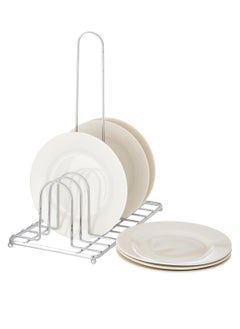 Dania 6 pieces A Set Of Glass Dessert Plates With A Metal Stand  Plate Size 15 cm  - Image 2