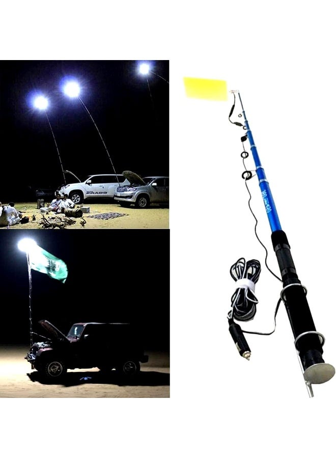 GO2CAMPS Camping Light Led 800W Telescopic Fishing Rod With Remote Control | 360 Degree Camping Lantern Led Flashlights For Fishing, Garden, Events And Emergency Car Repair - Image 3