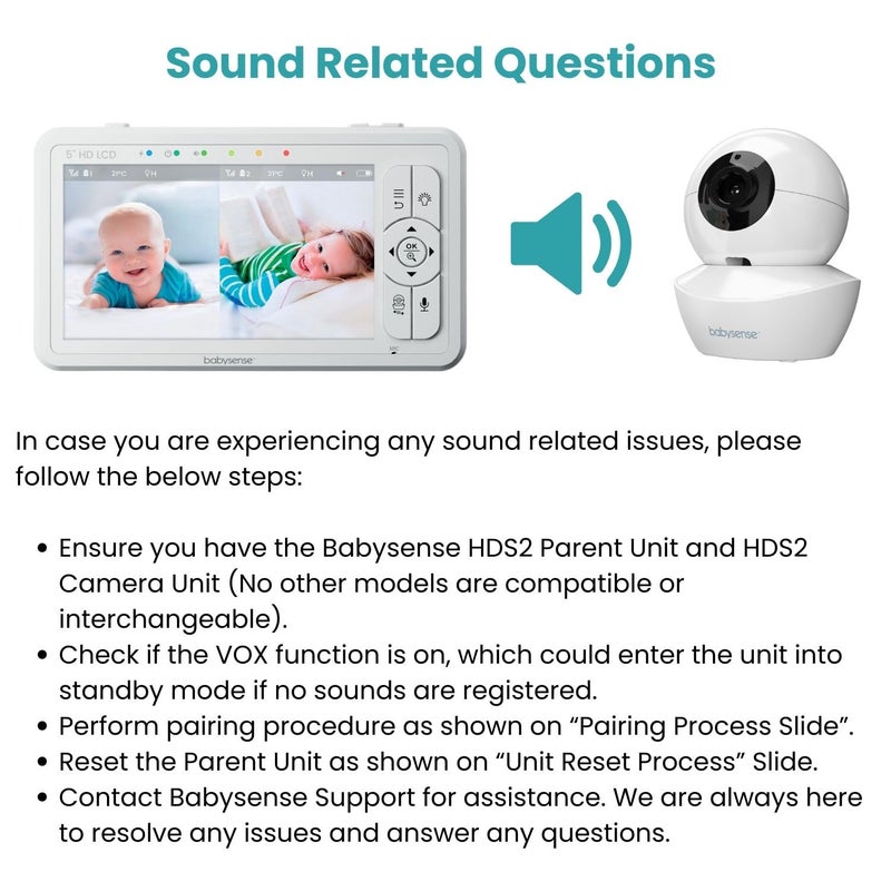 Babysense Replacement Add-On Camera for Video Baby Monitor HDS2 Only, Will Work Only with HDS2 Monitors, Requires HDS2 Parent Unit to Operate - Image 4
