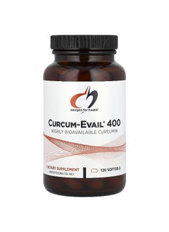Designs For Health, Curcum-Evail® 400, 400 mg, 120 Softgels