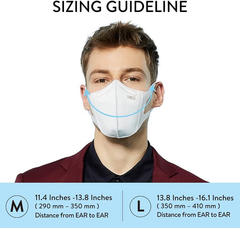 Meo X Disposable Face Mask - High Filtration High Protection, Breathable and Comfortable, 3 Pack - Image 5