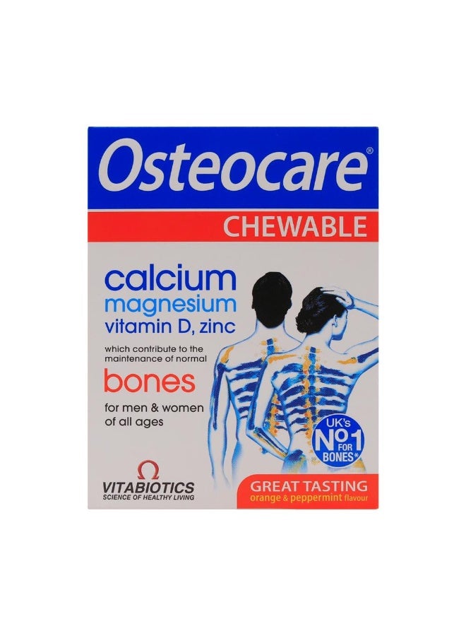 Osteocare Vitabiotics Osteocare Calcium & Vitamin D Bone Health Chewable Tablets 30s - Image 1