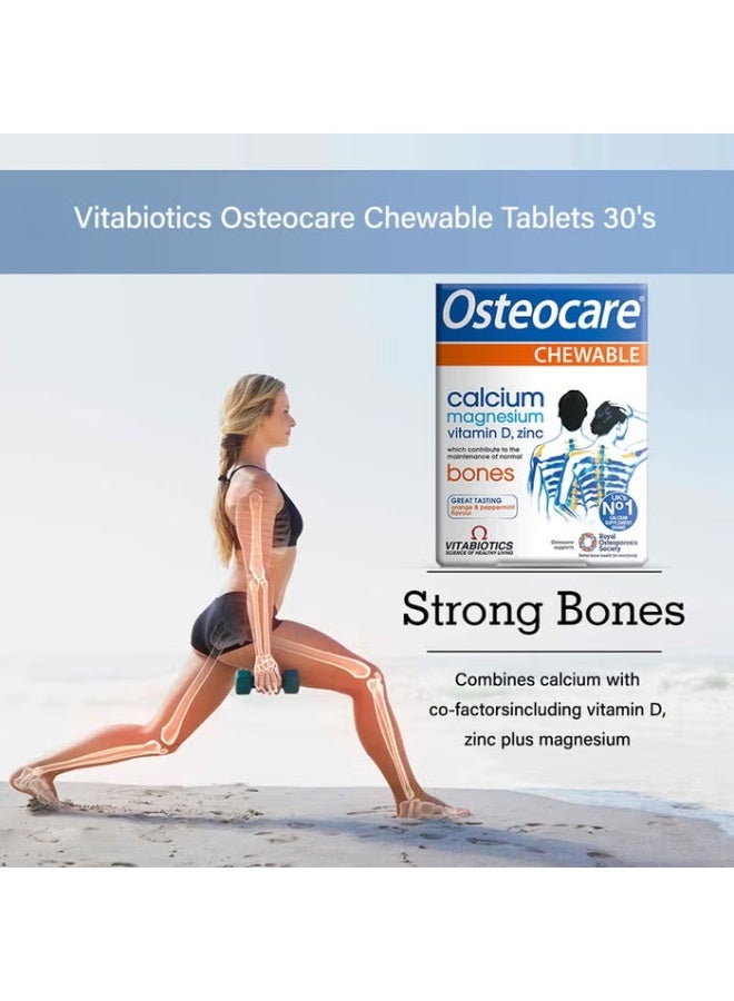 Osteocare Vitabiotics Osteocare Calcium & Vitamin D Bone Health Chewable Tablets 30s - Image 2