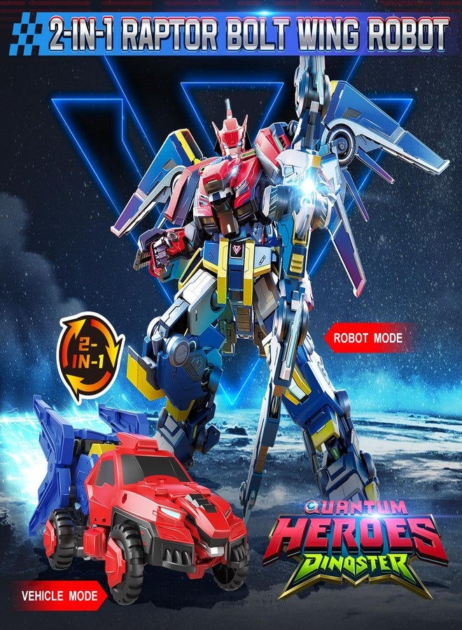 QUANTUM HEROES DINOSTER Transformable Individual Robot - Raptor Bolt Wing - Image 2