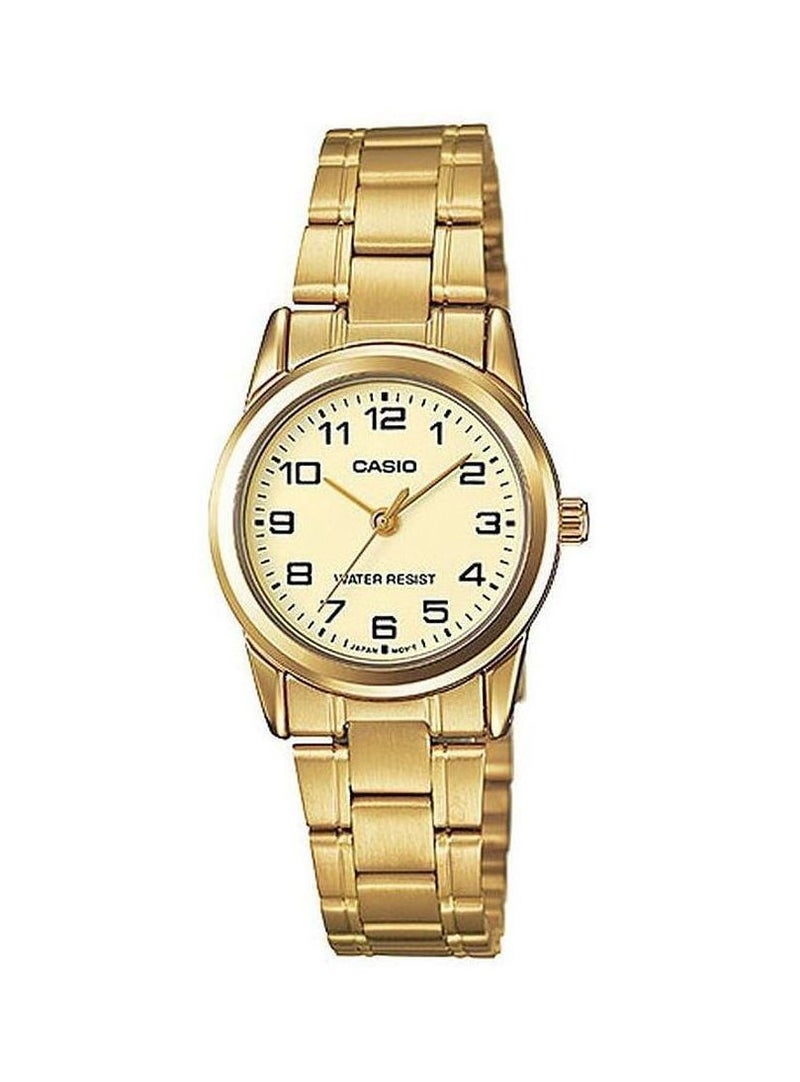CASIO Women Formal Analog Watch LTP-V001G-9B - 24 mm - Gold - Image 1