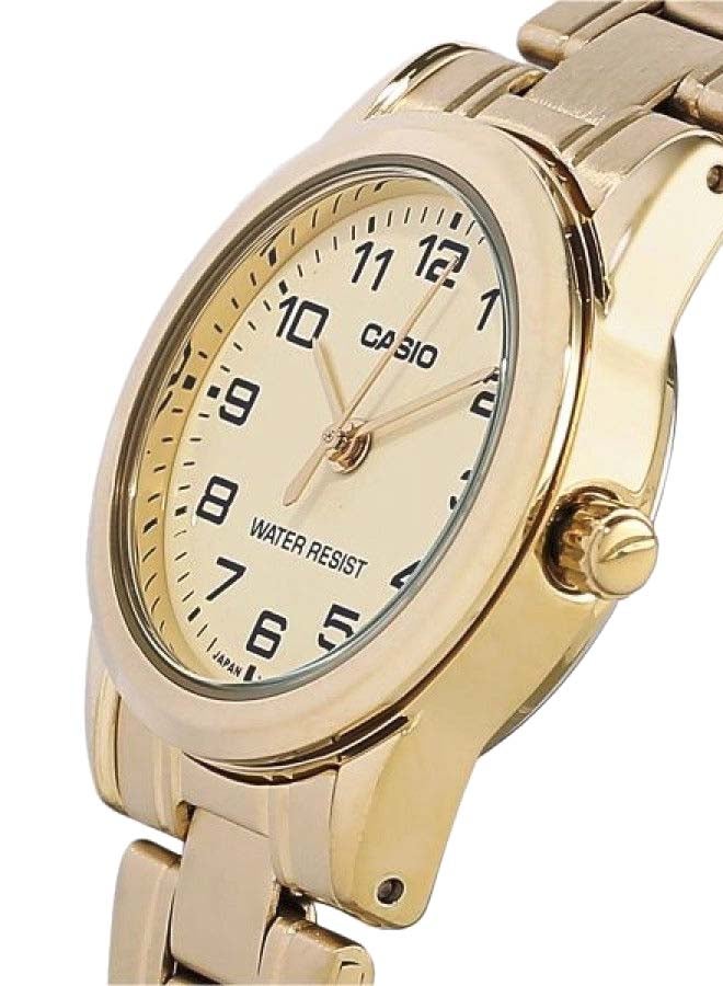 CASIO Women Formal Analog Watch LTP-V001G-9B - 24 mm - Gold - Image 3