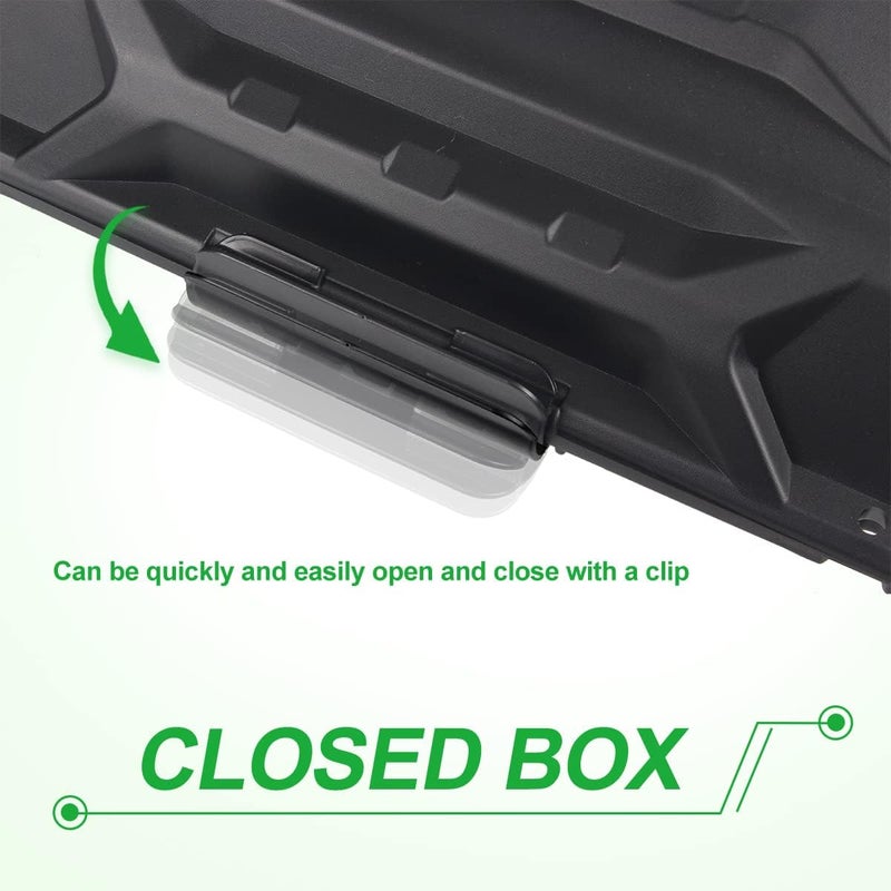 CPOWACE Dash Storage Box for Can-Am Defender HD5 HD8 HD10 MAX - Black Removable Tool Box - Image 4