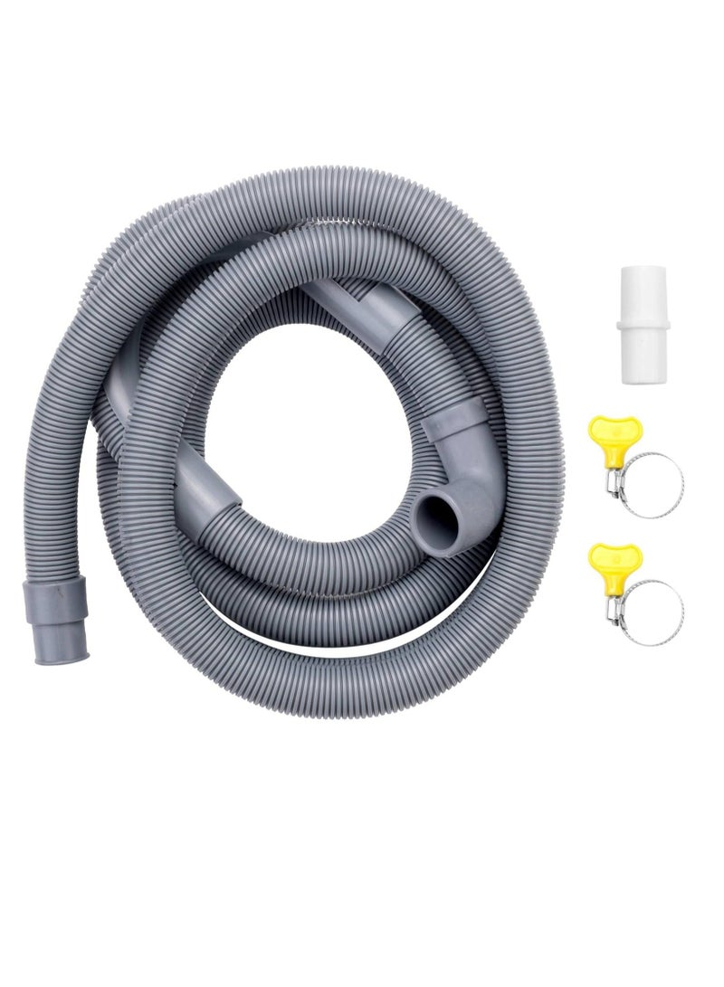 Oasisgalore Universal 2m Drain Hose Extension Pipe Kit for Washing Machine, Tumble Dryer, Dishwasher  - Image 1