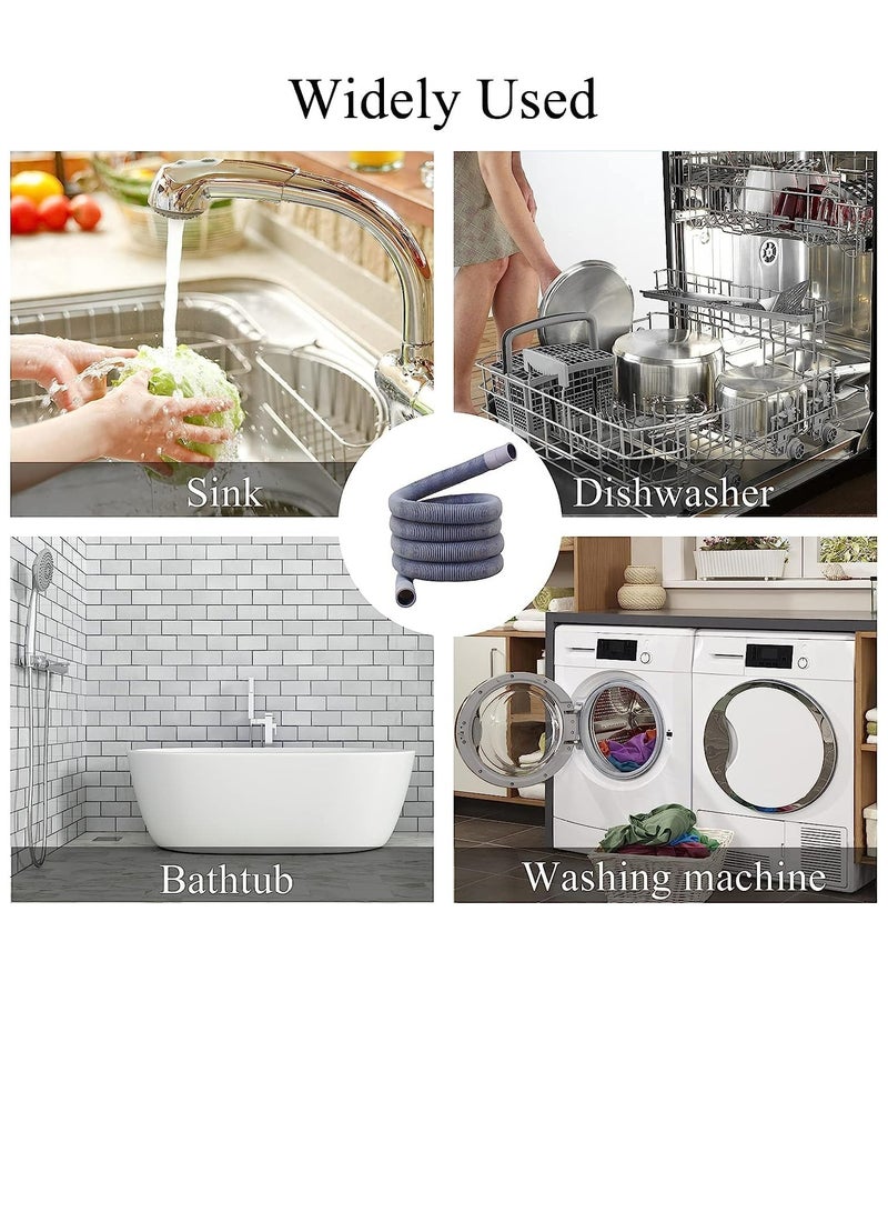 Oasisgalore Universal 2m Drain Hose Extension Pipe Kit for Washing Machine, Tumble Dryer, Dishwasher  - Image 3