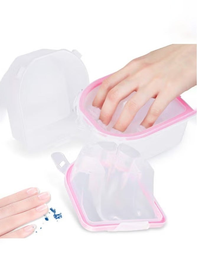 2 PCS  Nail Soaking Bowl Nail Art Polish Remover Soak Hand Bowl Manicure Spa Soaker Acetone Safe - Image 2