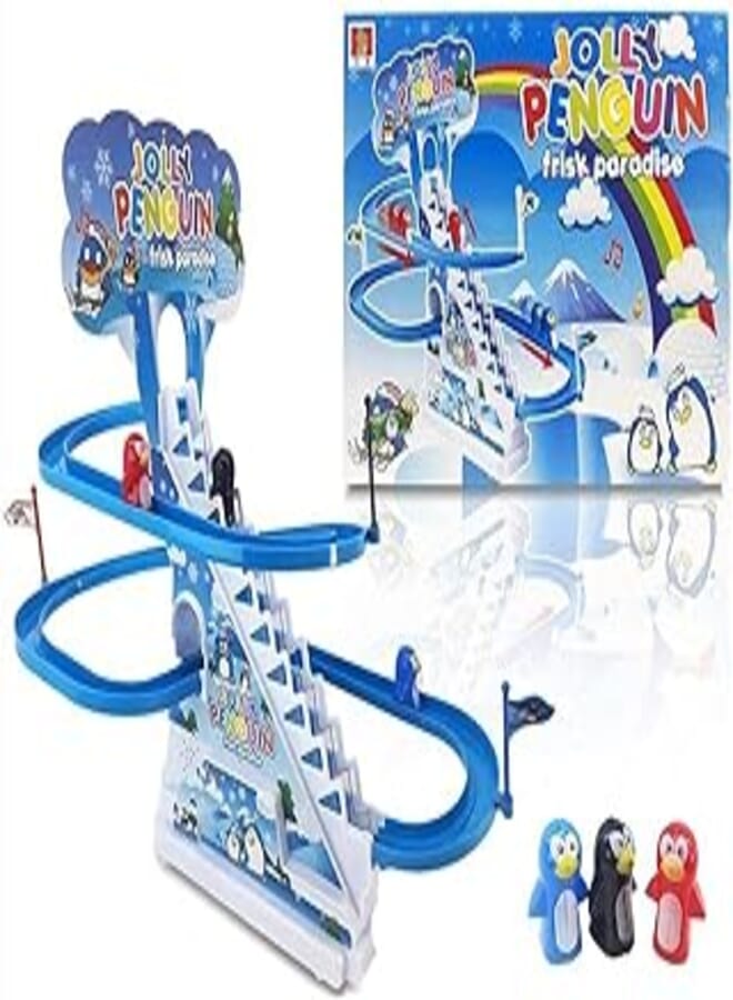 JOLLY Race and Slide Penguins with Music (Penguins) - Large Size 