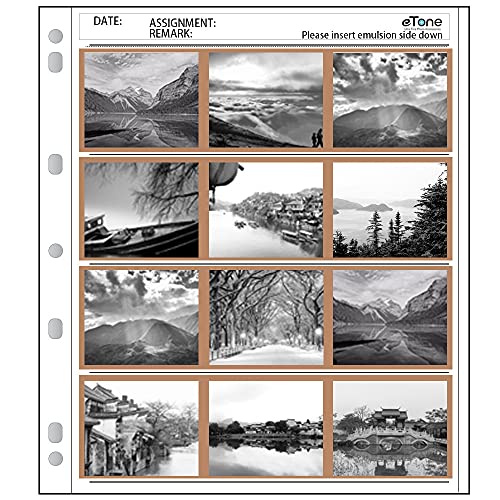 eTone 100x eTone Archival Storage Sheets 120 Negative Page Preservers (100x120) - Image 1