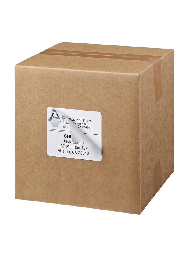 Avery Printable Shipping Labels with Sure Feed, 3-1/3" x 4", White, 600 Blank Mailing Labels (8464) - Image 4