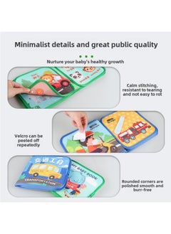 Generic Tear Can't Rip Baby Quiet Cloth Book Montessori Enlightenment Early Education Baby Can Bite Tear Book Felt Cloth Toy-Color:Understanding Animals  Opp Bag  - Image 5