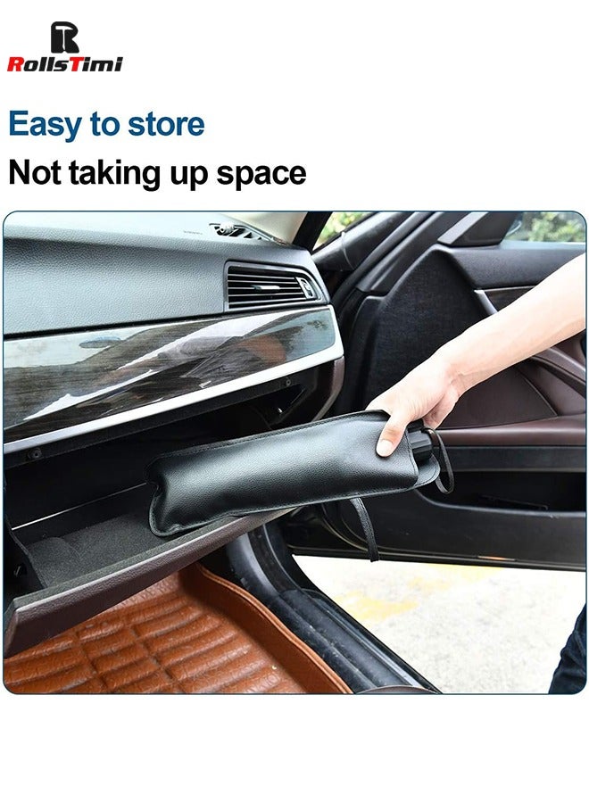 رولستيمي زجاج سيارة الشمس الظل مظلة ، طوي مظلة السيارة ظلة غطاء حماية السيارة من الأشعة فوق البنفسجية الشمس ، سهلة لتخزين واستخدام ، وتبقي السيارة باردة ، تناسب معظم المركبات - Image 5