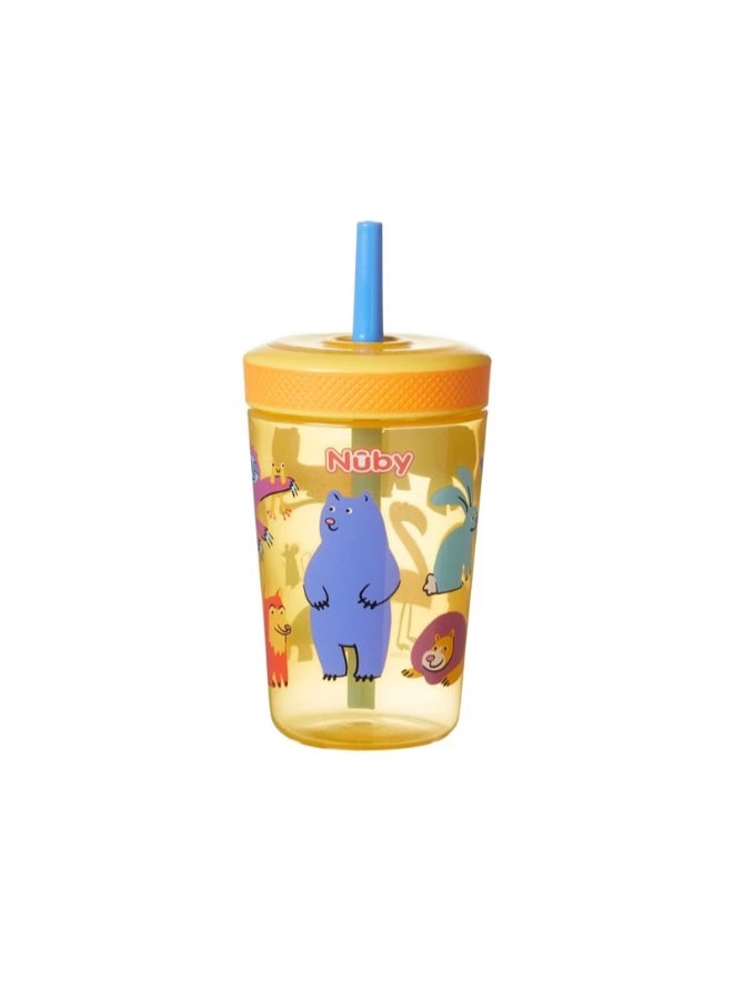Nuby Sip It Swirler Cup, Fun Toddler Straw Cup with Leak Resistant Design, Everyday Drinking Cup for Hydration at Home and On the Go, Assorted - Image 1