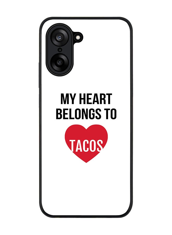 Stylizedd For OnePlus Nord CE5 / Ace 5 Racing Case,Slim fit Camera Protection, Shockproof Thin Phone cover  - My heart belongs to tacos - Image 1