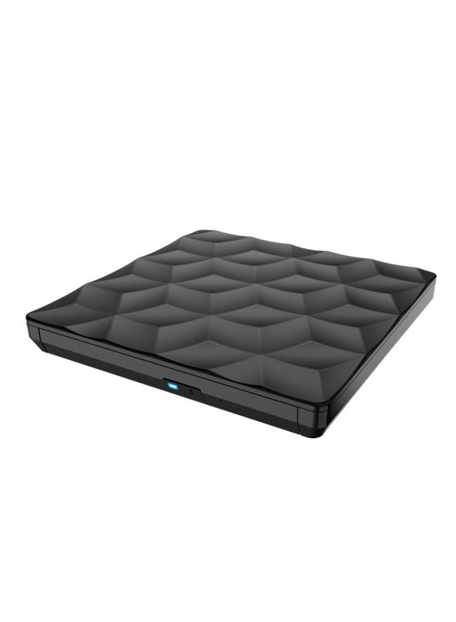 USB3.0 CD/DVD External Mobile Note Recorder External Optical Drive Type C External Drive-Color:Black