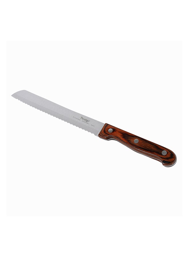 Prestige Bread Knife Silver/Brown 20cm - Image 5