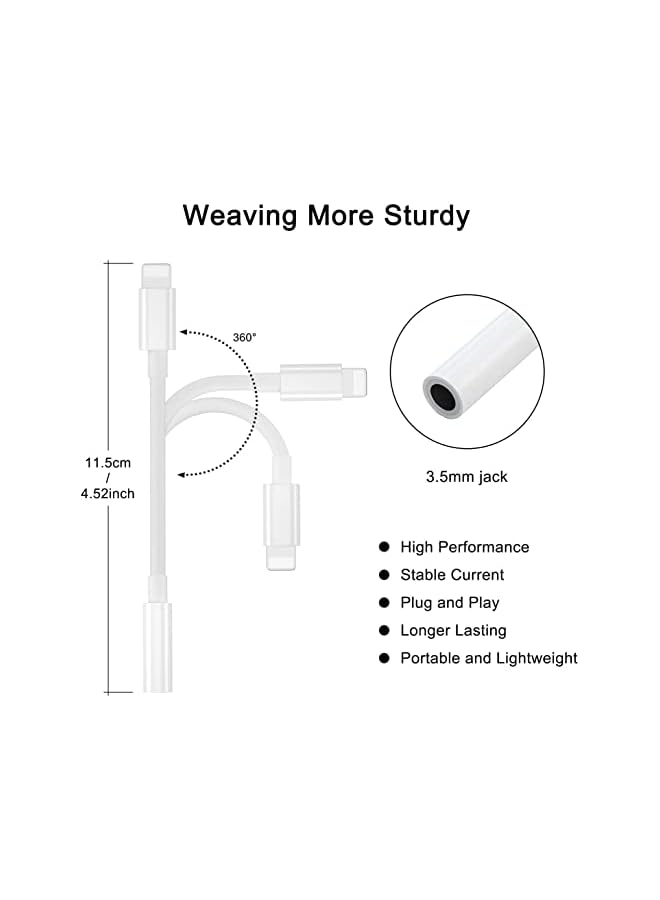 Zaboon 3.5Mm Headphone Jack Adapter For Iphone 13/12/11/11 Pro/Xr/Xs/X/8/7 Ipad Ipod - Image 4