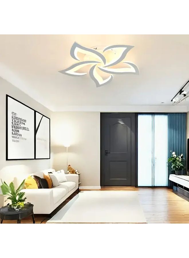 مصباح LED سقفي حديث قابل للتعتيم مع جهاز تحكم عن بعد، أبيض، 3 أوضاع للألوان، سطوع قابل للتعديل، إيقاف مؤقت، شبه غائر، متعدد الفولتية 110-240 فولت، وحدة ذكية لغرفة المعيشة وغرفة النوم والممر. - Image 4