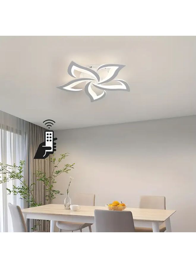 مصباح LED سقفي حديث قابل للتعتيم مع جهاز تحكم عن بعد، أبيض، 3 أوضاع للألوان، سطوع قابل للتعديل، إيقاف مؤقت، شبه غائر، متعدد الفولتية 110-240 فولت، وحدة ذكية لغرفة المعيشة وغرفة النوم والممر. - Image 5