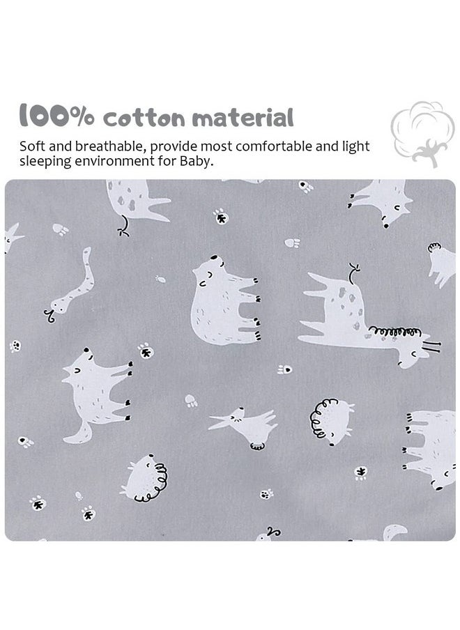 Miracle Baby Long Sleeve Sleep Sack, 100% Cotton Baby Sleeping Bag 0-18 Months Baby Wearable Blanket Super Soft Temp Regulating Premium Infant Toddler Kids Sleeping Sack (6-12 Months Gray Giraffe)  - Image 2