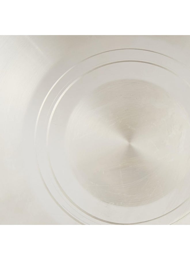 RAJ RAJ Stainless Steel Silver Touch Thala Dinner Plate  - Image 4