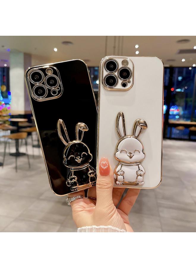 Zaboon Case For iPhone 12 Pro Max Plating Rabbit Holder Phone Case - Image 2