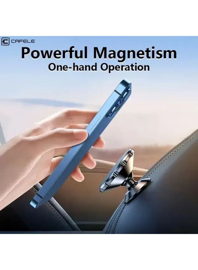 2025 Magnetic Car Phone Holder Black Rotatable 360 Degree Aluminum Alloy For All Cars - Image 5