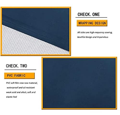 DEBIK PVC Waterproof & Dustproof Apron For Dishwashing, Coffee, Dog Grooming, Cleaning Fish, Project-Industrial Chemical Resistant Plastic| Front Pocket| Free Size| Unisex| BLUE| Pack Of 1 - Image 4