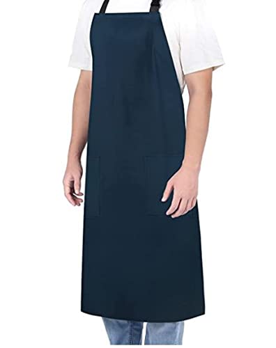 DEBIK PVC Waterproof & Dustproof Apron For Dishwashing, Coffee, Dog Grooming, Cleaning Fish, Project-Industrial Chemical Resistant Plastic| Front Pocket| Free Size| Unisex| BLUE| Pack Of 1 - Image 2