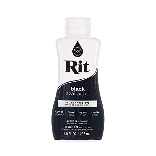 Rit Dye Liquid – Wide Selection of Colors – 8 Oz. (Black) - Image 1