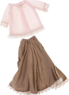 silvercnc Sweet Mori Girl Shirt Top W/Bowknot & Long Dress Outfit for 12'' Blythe Doll  - Image 2