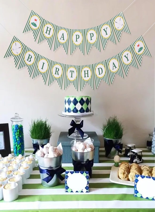 بيديد لافتة عيد ميلاد سعيد للجولف - زينة حفلة الجولف للسنة الأولى، لافتة حفلة ضربة واحدة، لافتة ضربة واحدة للسنة الأولى (اللافتة رقم 3) - Image 4