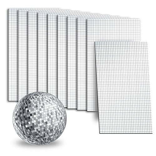 Vehipa 18000 PCS Silver Mini Square Disco Tiles, 5 x 5 mm Self-Adhesive Mirror Mosaic Tiles，Glass Mosaic Stickers for Vases, Cups, Home Decoration - Image 1