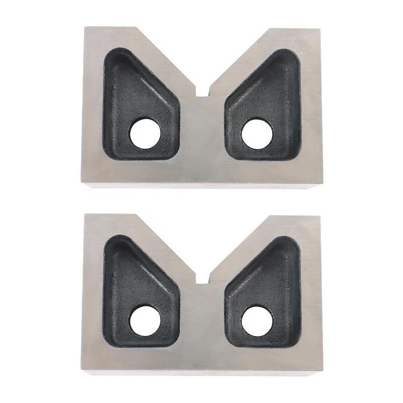 Cast Iron V Block Set 4 x 2 5 8 x 1 5 8 Inch Matched Pair 0 0005 Tolerance - Image 2
