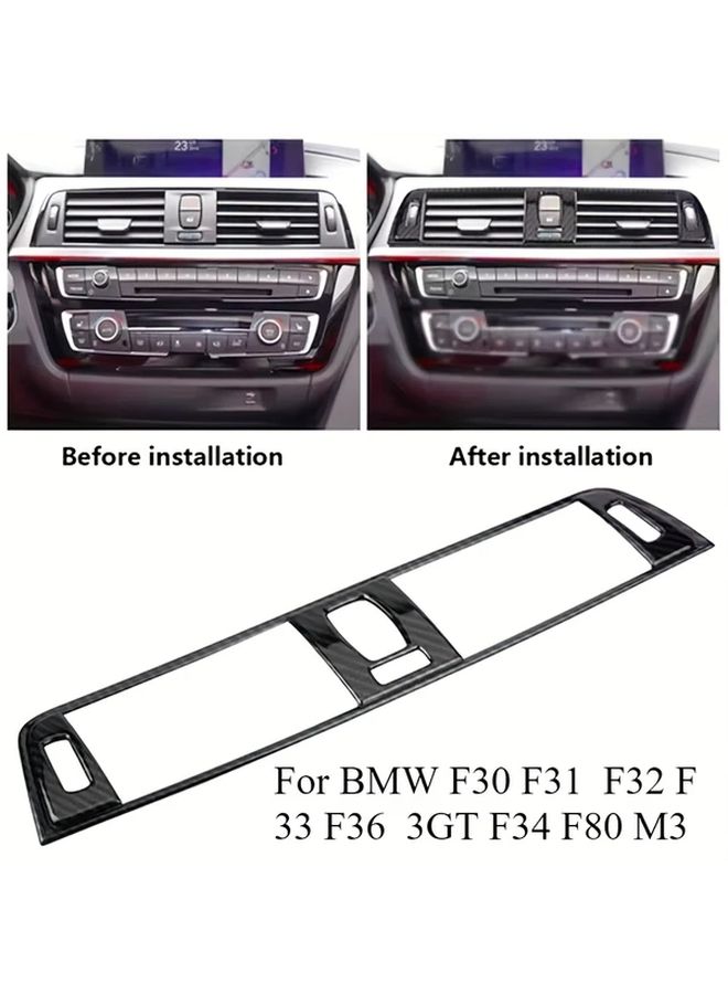 Glossy Black Carbon Fiber Air Vent Cover Trim For BMW 3 Series Models 2012 2019 - Image 2