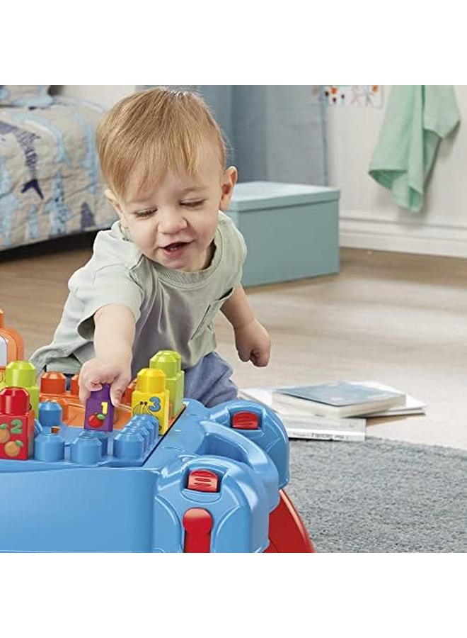 MEGA First Builders Build And Learn Table With Big Building Blocks Building Toys For Toddlers 30 Pieces  - Image 3