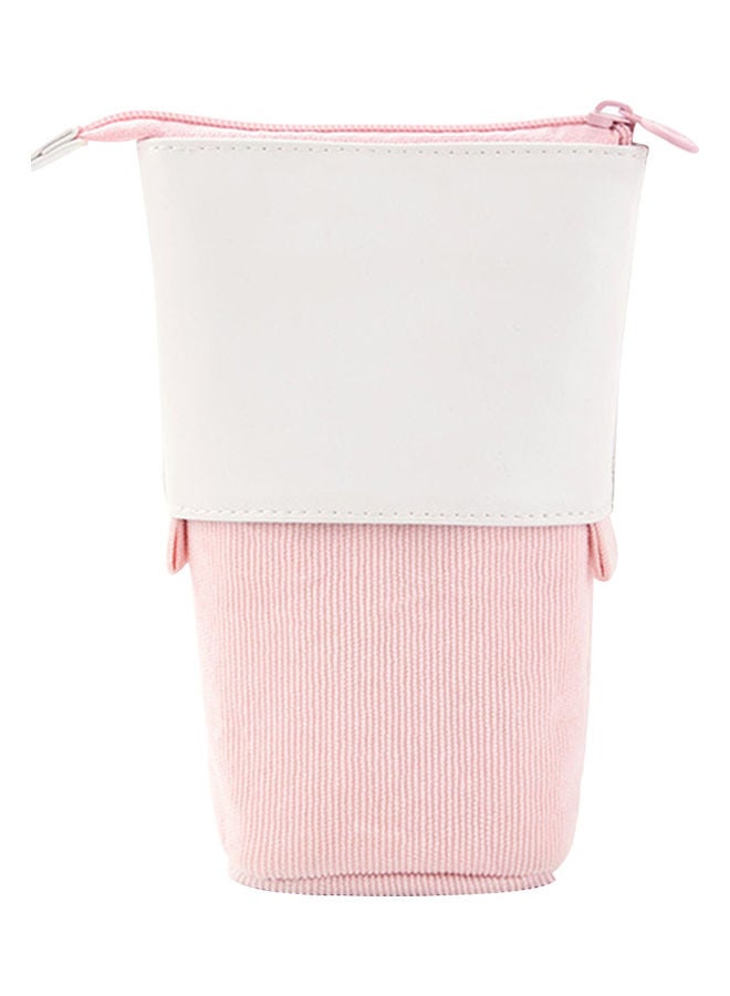 إسكدنيا مقلمة بسحاّب وردي/ أبيض - Image 1