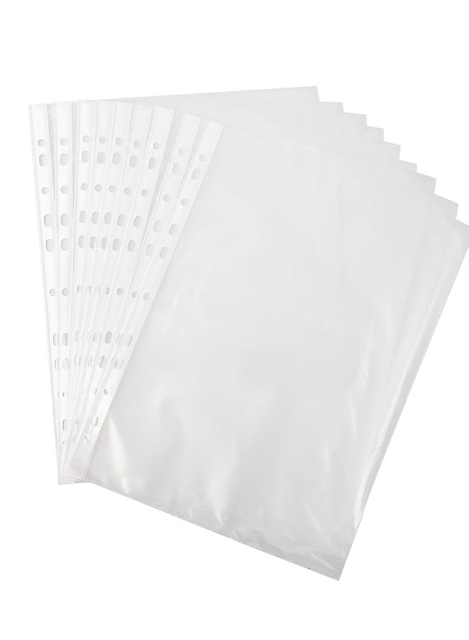 DELI SHEET PROTECTOR A4 30MIC (100 PC/PKT) TRANSPARENT EF20402 - Image 2