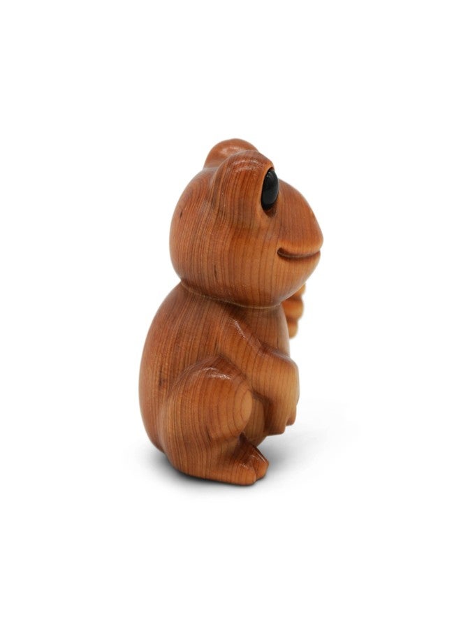 GOOFBALLS Mini Wooden Figurine – Funny Desk Toy, Cute, Quirky Collectible, Unique Gift for Office or Home Décor Shelf Display - Frog - Image 5