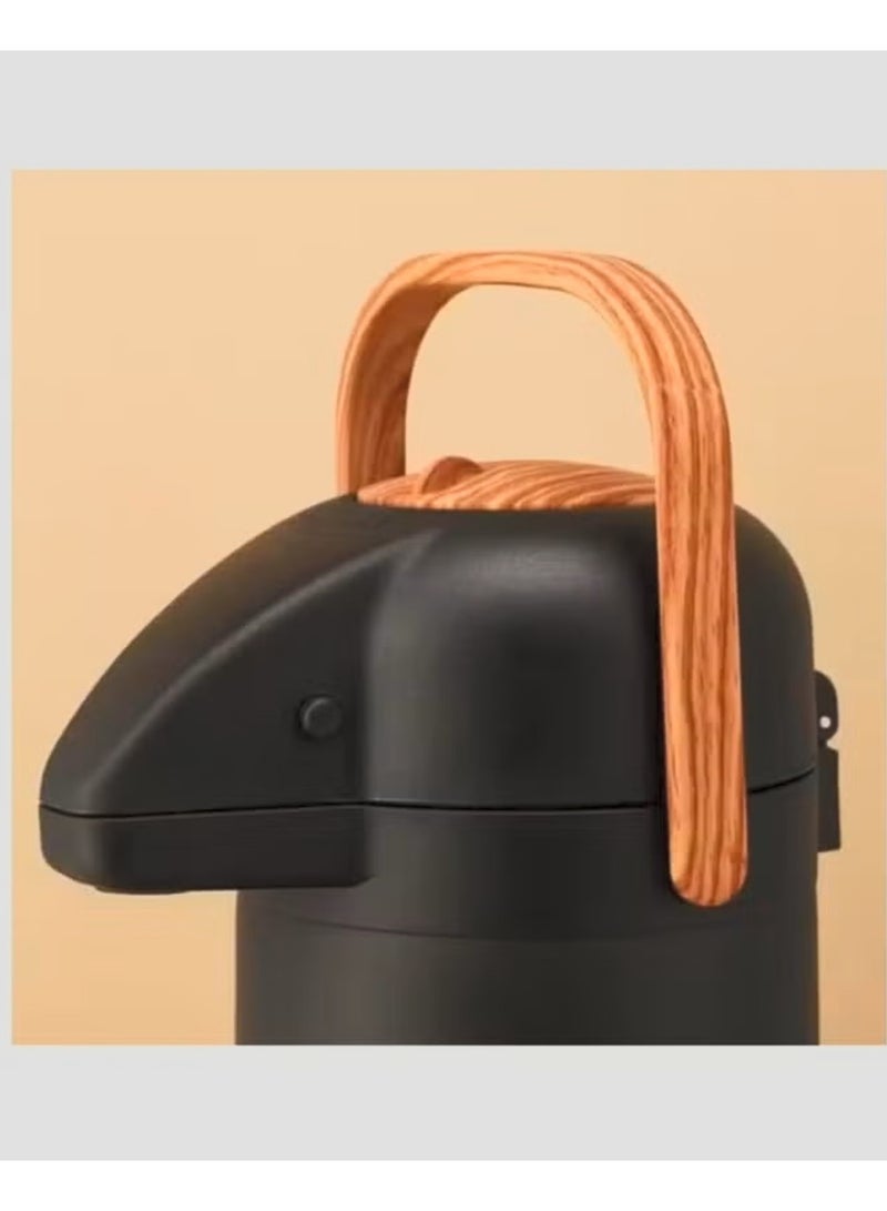 إكسترا ترمس ستانلس ستيل ضغط أسود 1.9 لتر- يحفظ الحرارة والبرودة لساعات - Image 4