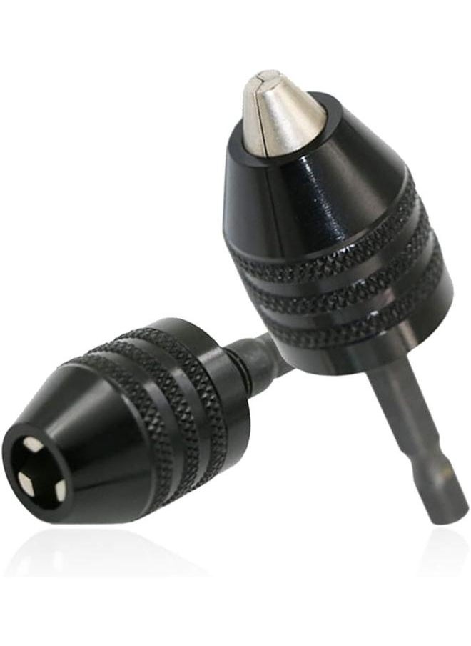 yongsheng - 0.3-8mm Keyless Drill Chuck, 1/4 inch Hex Shank Keyless Drill Chuck Conversion Tool Electric Screwdriver Quick Change Adapter Converter - Image 1