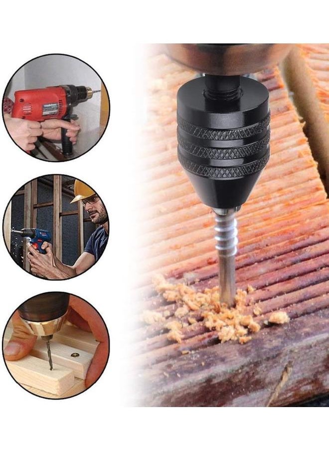 yongsheng - 0.3-8mm Keyless Drill Chuck, 1/4 inch Hex Shank Keyless Drill Chuck Conversion Tool Electric Screwdriver Quick Change Adapter Converter - Image 1