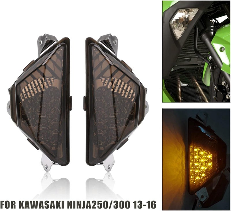 Topteng Motorcycle Front LED Turn Signal Light Lamp for Kawasaki Ninja Series - Image 4
