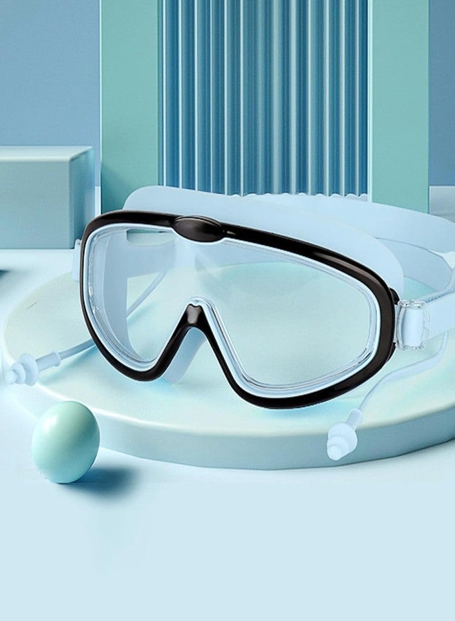 IQS ENTERPRISE Swimming Goggles for Kids with Ear Plugs | Big Frame Leakproof Professional Swim Goggles with Anti Fog and UV Protection for Boys Girls for Age 2-16 | Antifog Goggles for Swimming for summer - Image 2