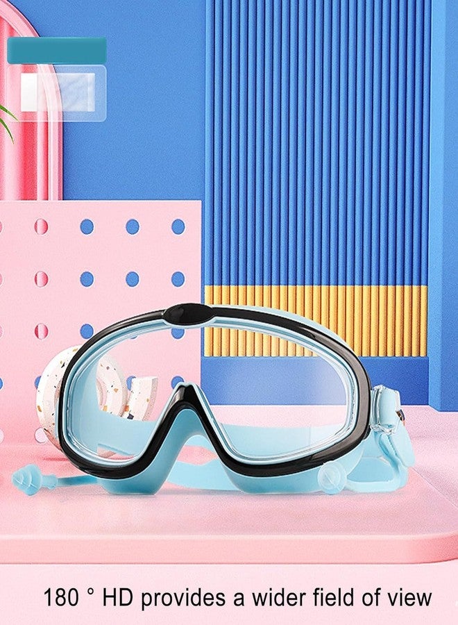 IQS ENTERPRISE Swimming Goggles for Kids with Ear Plugs | Big Frame Leakproof Professional Swim Goggles with Anti Fog and UV Protection for Boys Girls for Age 2-16 | Antifog Goggles for Swimming for summer - Image 4